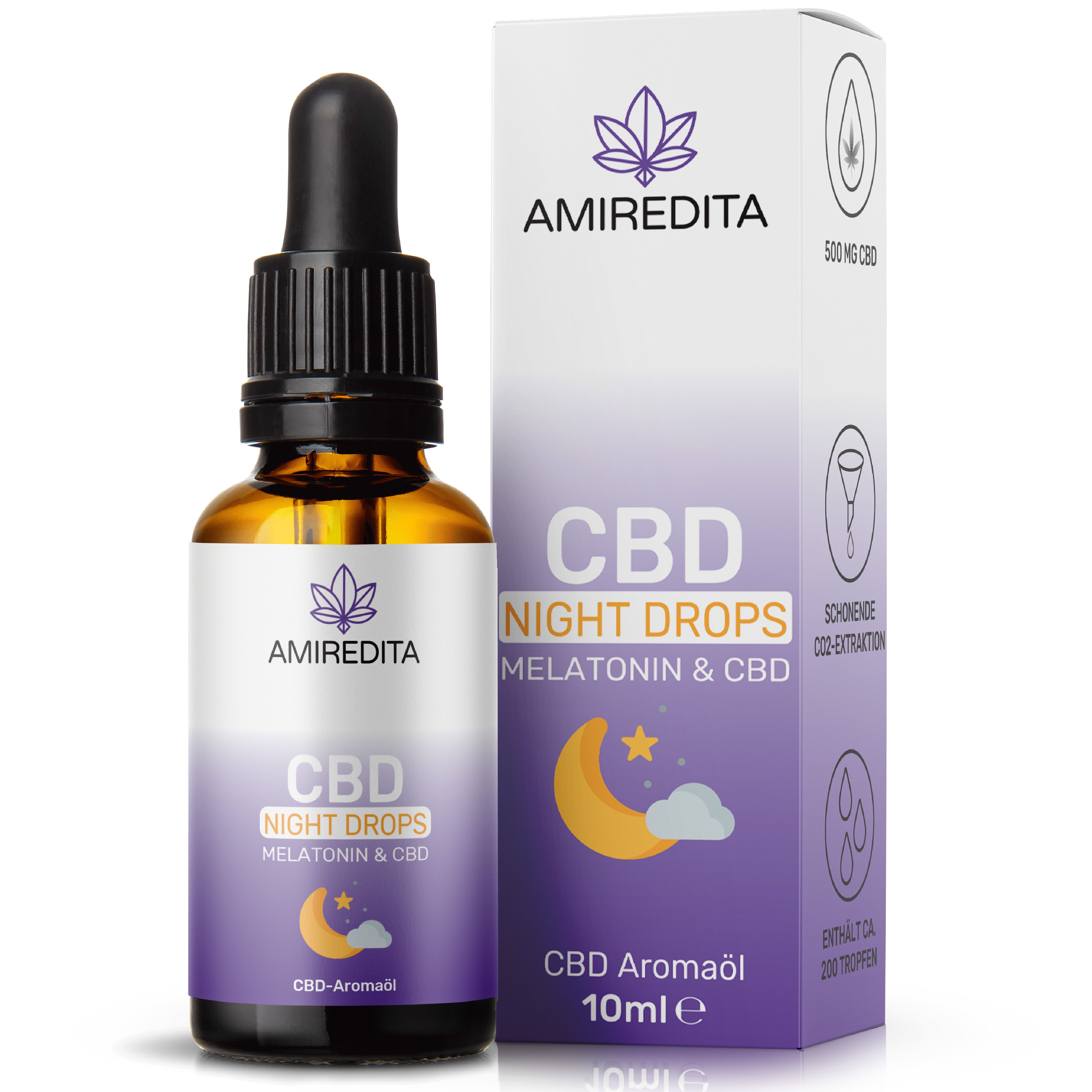 Amiredita CBD Night Drops mit Melatonin & CBD