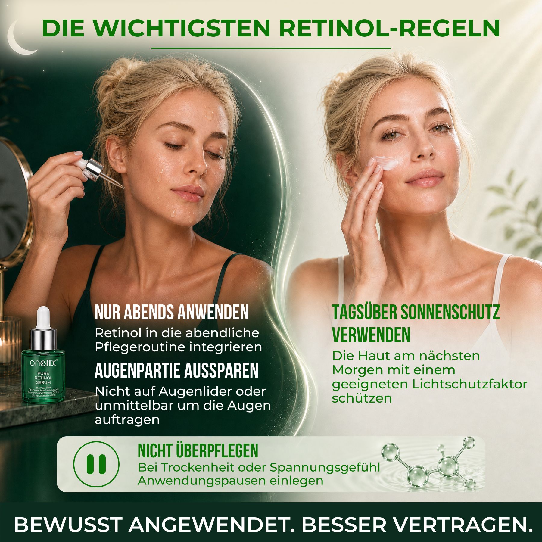 P-beauty Gesichtsserum Retinol Serum  Hyaluronsäure Vitamin B5 C E