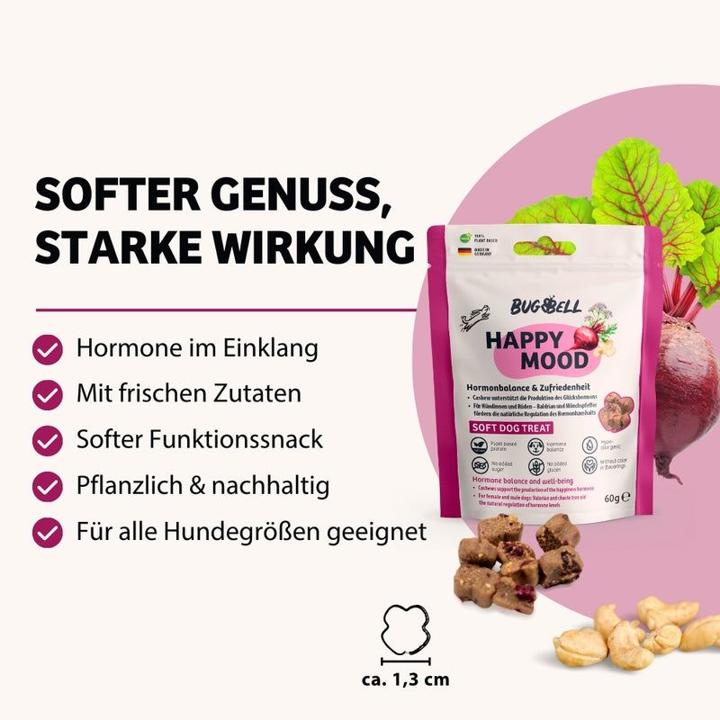 BugBell Weiche Hundeleckeri HappyMood - Hormonbalance & Zufriedenheit