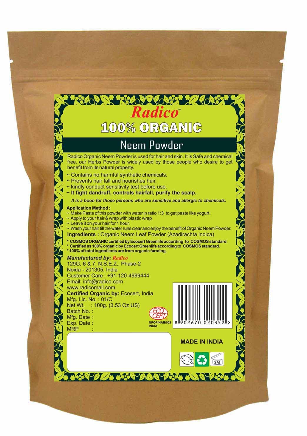 Radico Neem-Powder Wash & Treatment