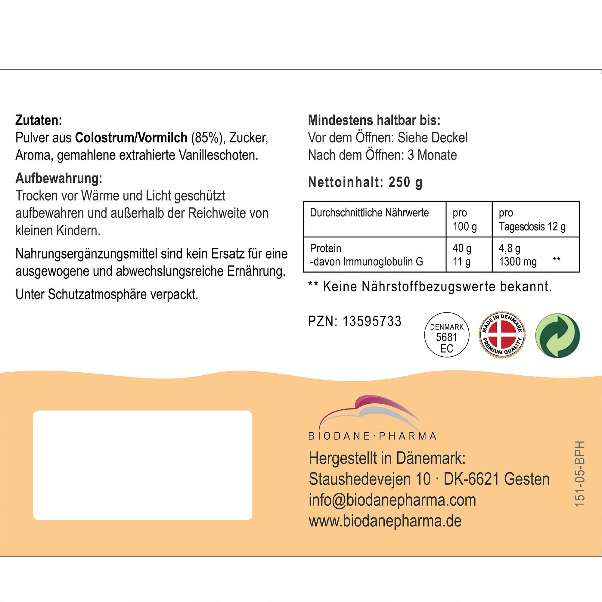 Colostrum ColoDan® Vanille