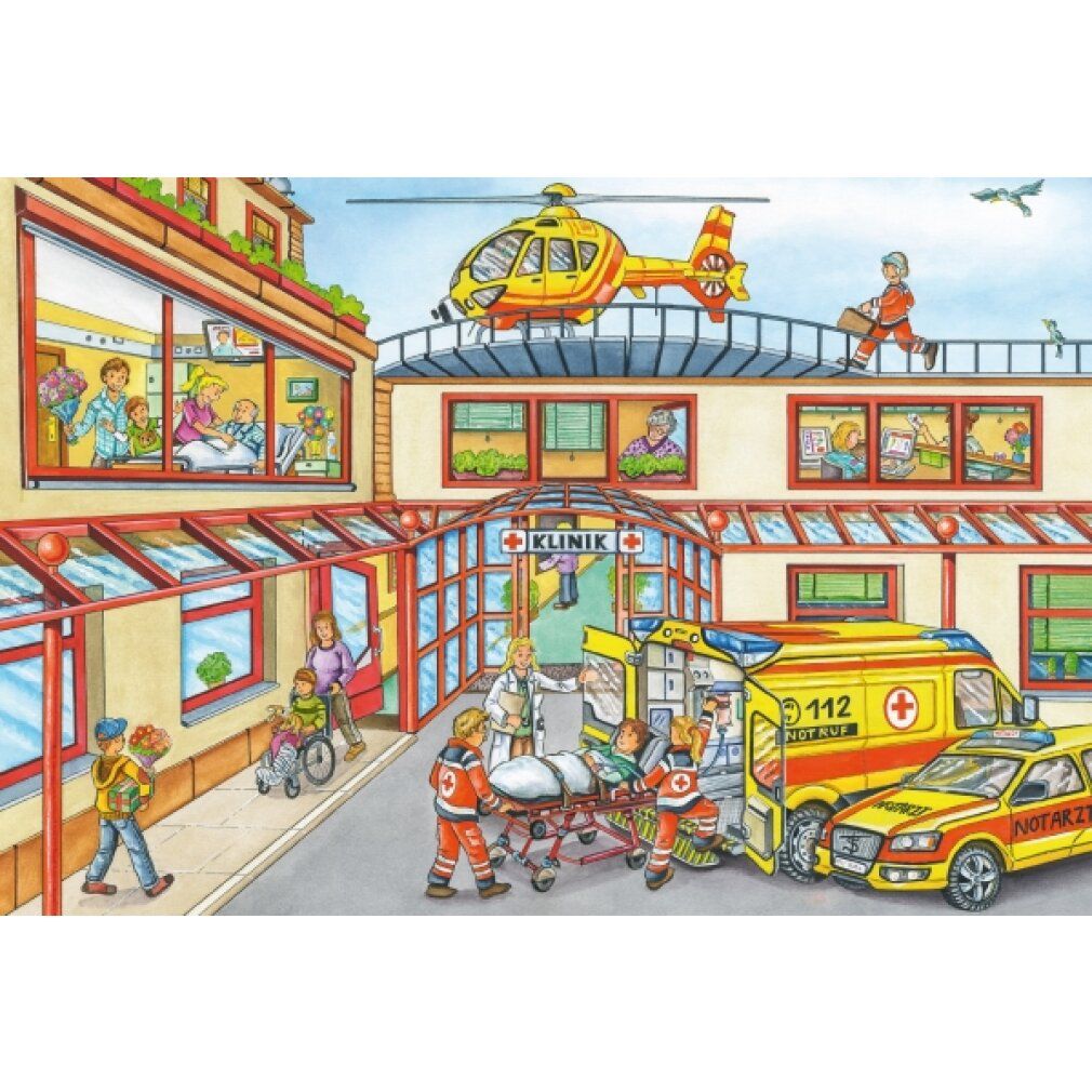 Schmidt Spiele Schmidt Spiele Kinderpuzzle Feuerwehr und Polizei, 3x24 Teile