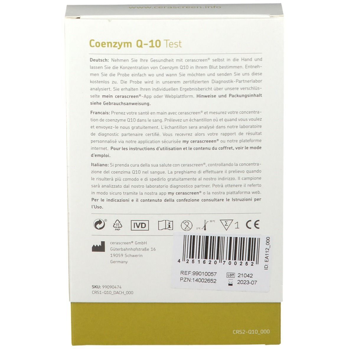 Coenzym Q10 Test