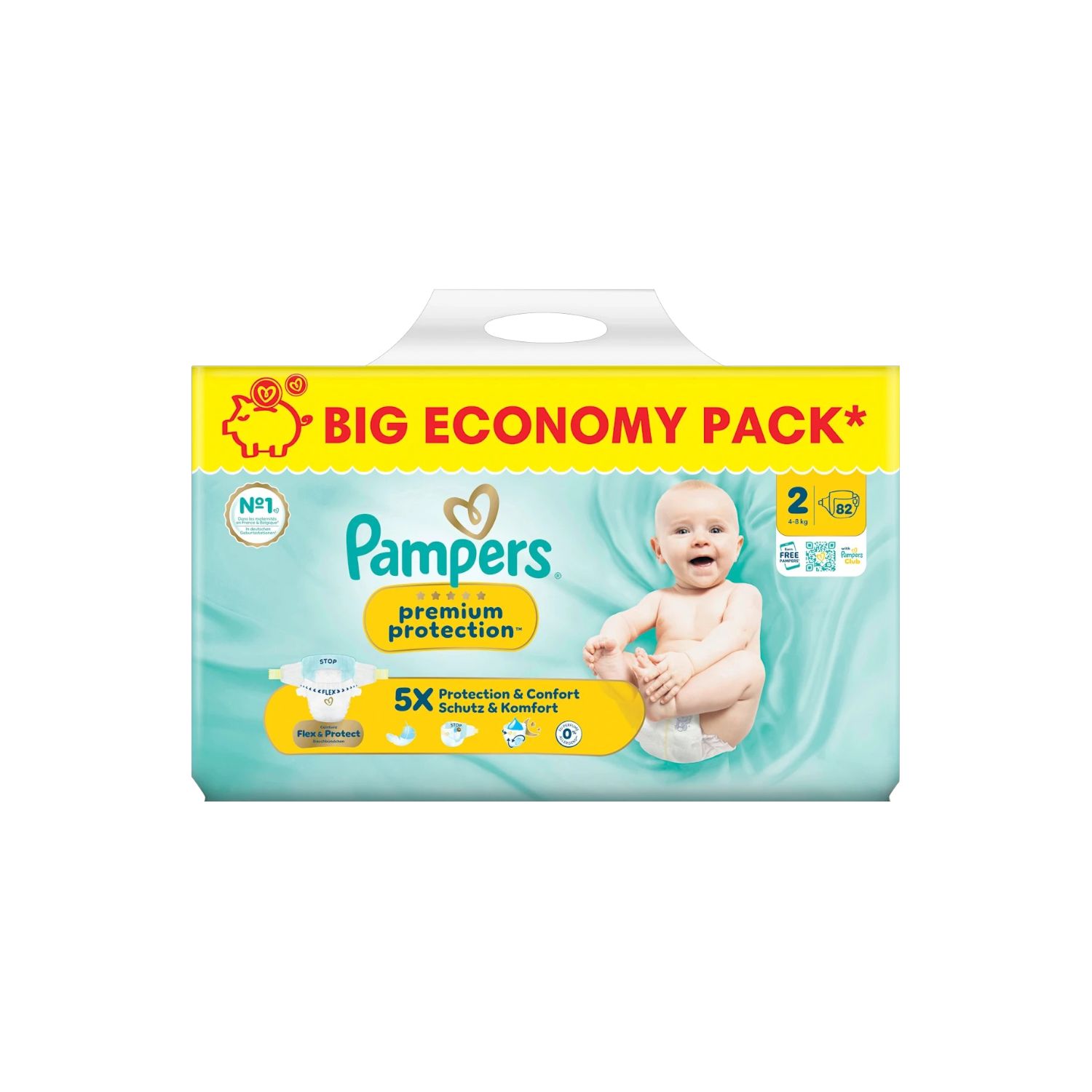 Pampers premium protection Windeln Gr. 2 (4-8 kg) Big Pack 1 St