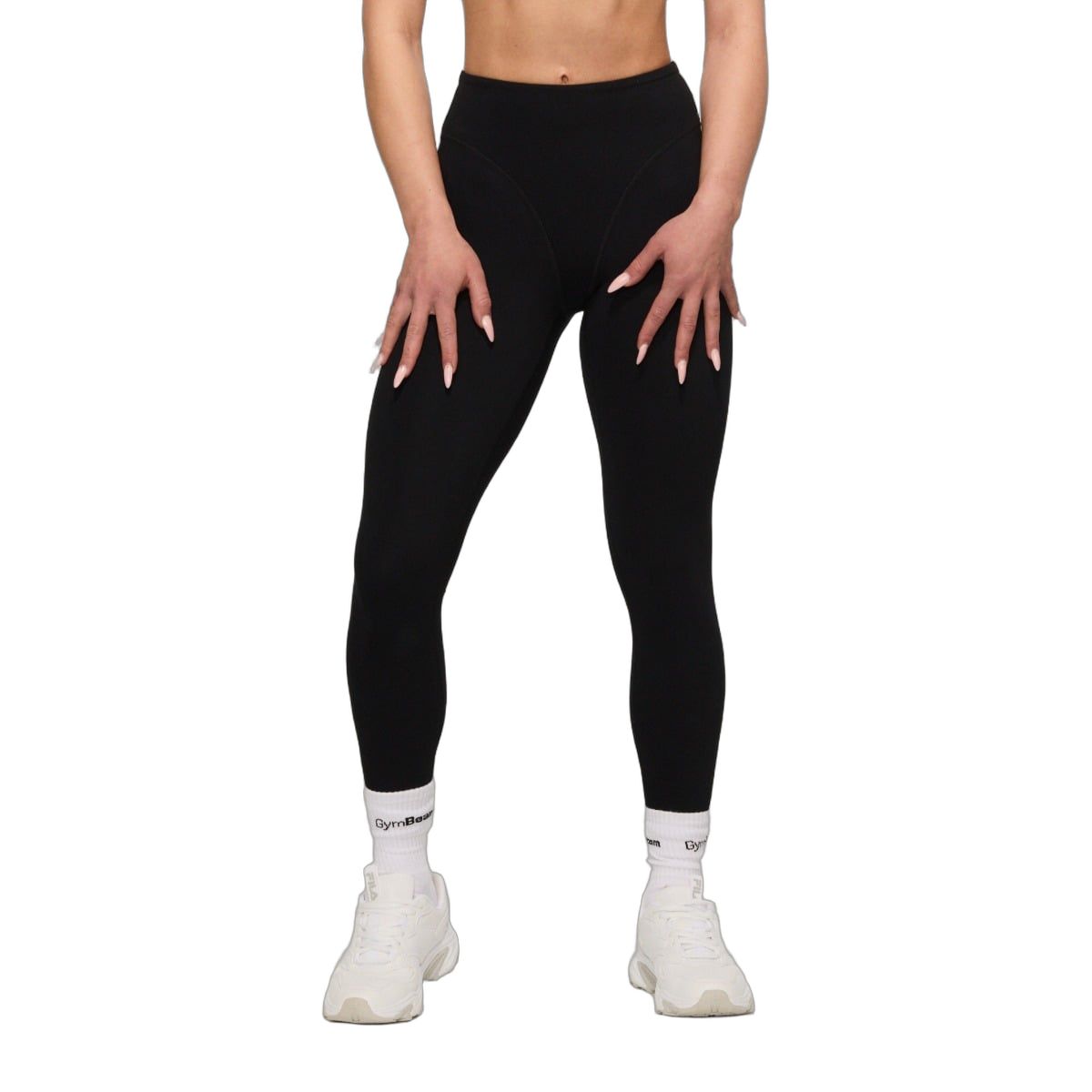 GymBeam Leggings Damen hohe Taille ohne Taschen Black