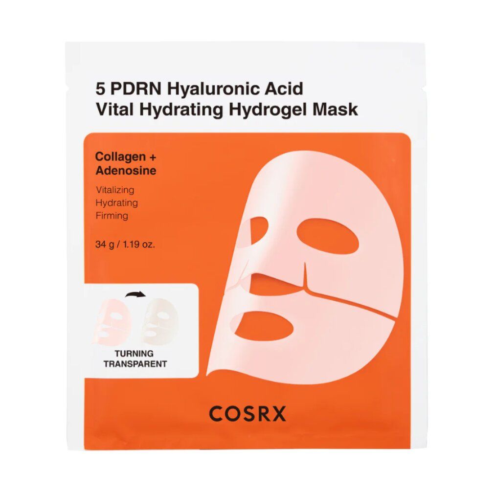 Cosrx 5 PDRN Hyaluronic Acid Vital Hydrating Mask Verpackung.