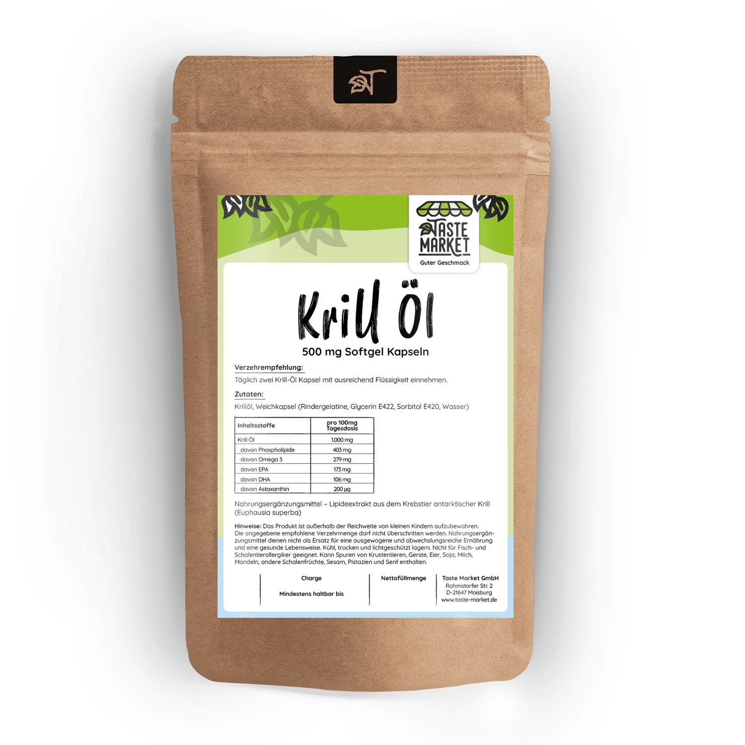 Taste Market KrillÖl Kapseln 500 St