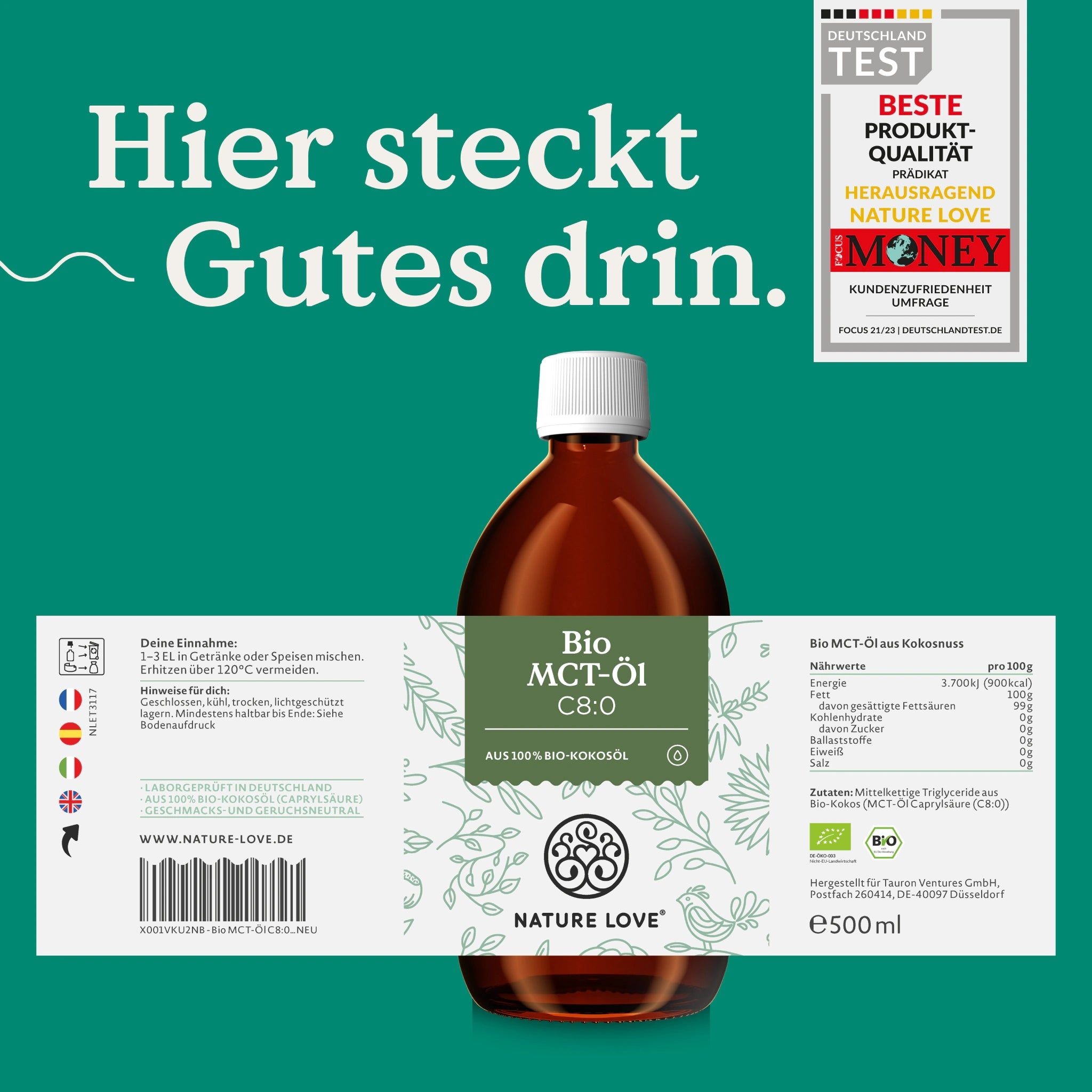 NATURE LOVE® Bio MCT-Öl