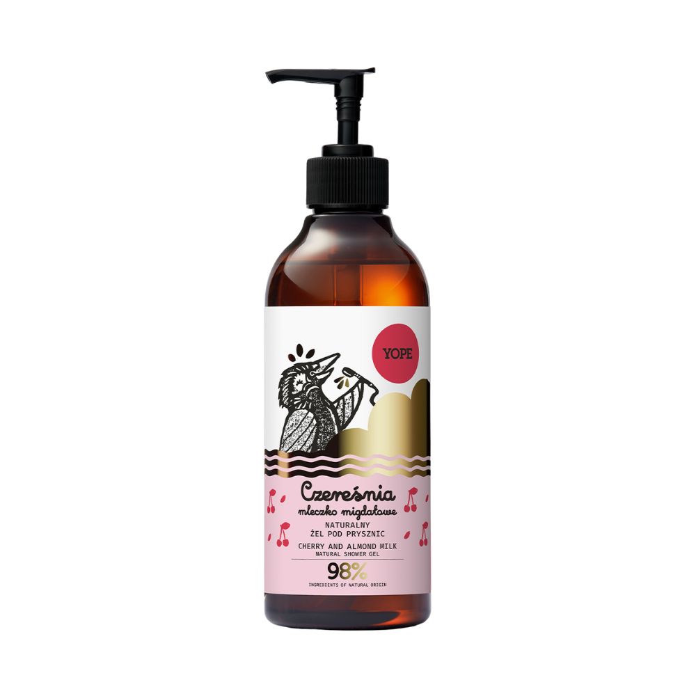 Yope Natural Shower Gel Cherry & Almond Milk 400 ml Duschgel