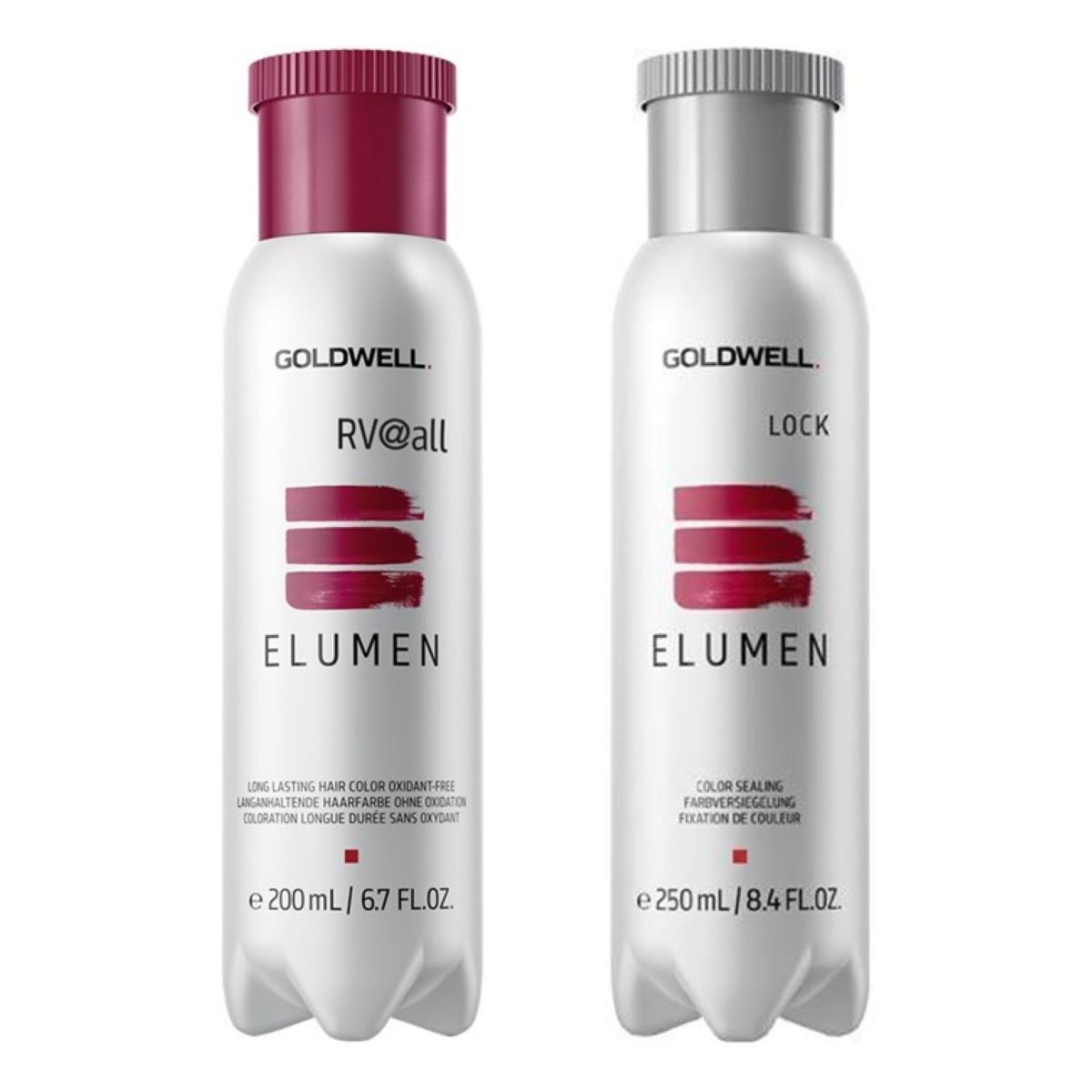 Goldwell Elumen RV@all (rotviolett) & Lock Versieglung Set 450 ml