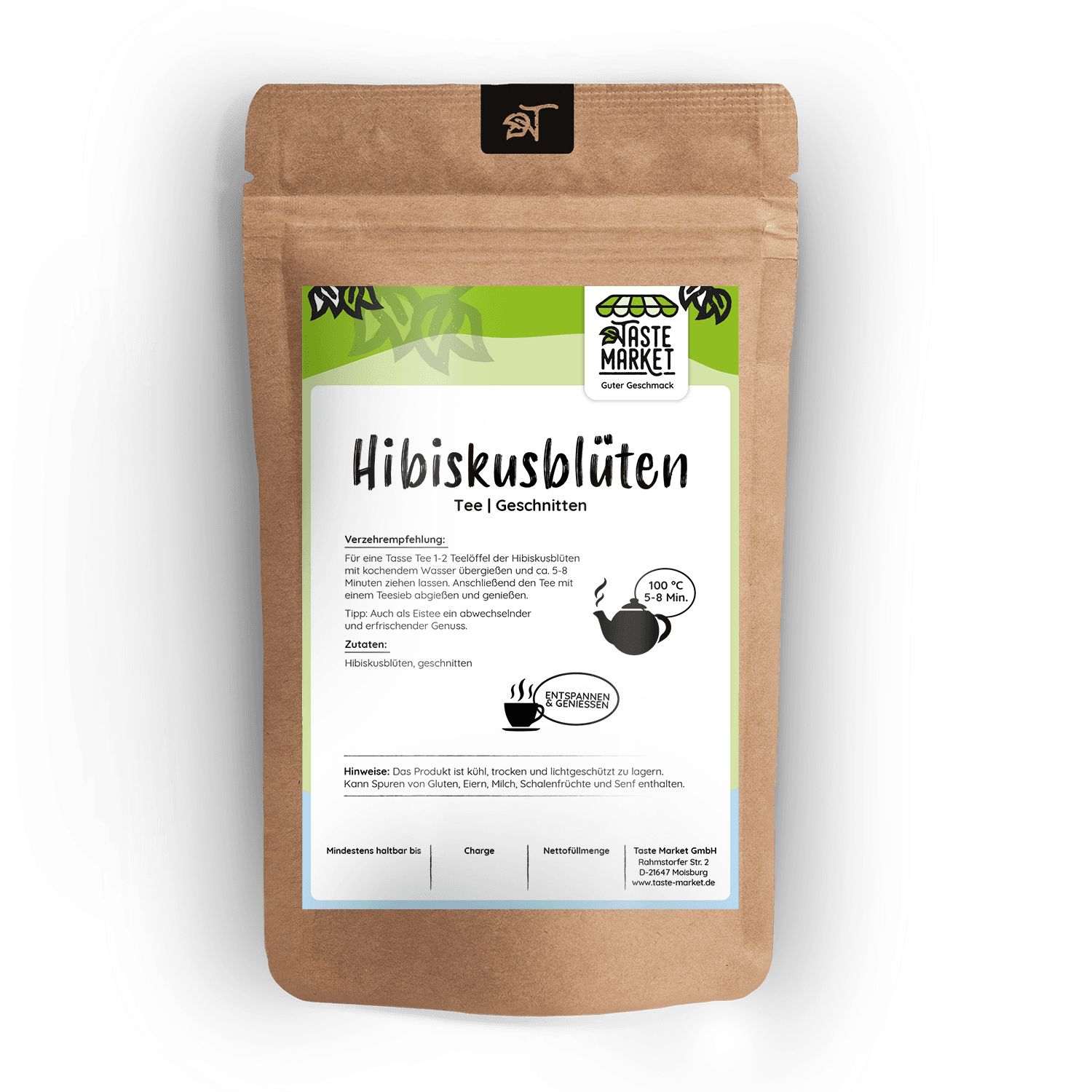 Taste Market Hibiskusblüten 5 kg Tee