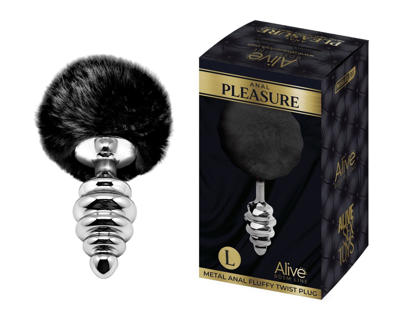 ALIVE Metal Anal Fluffly Twist Plug 1 St - Shop Apotheke