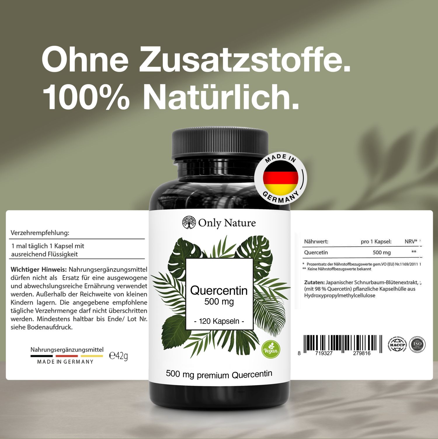 Only Nature Quercentin Kapseln