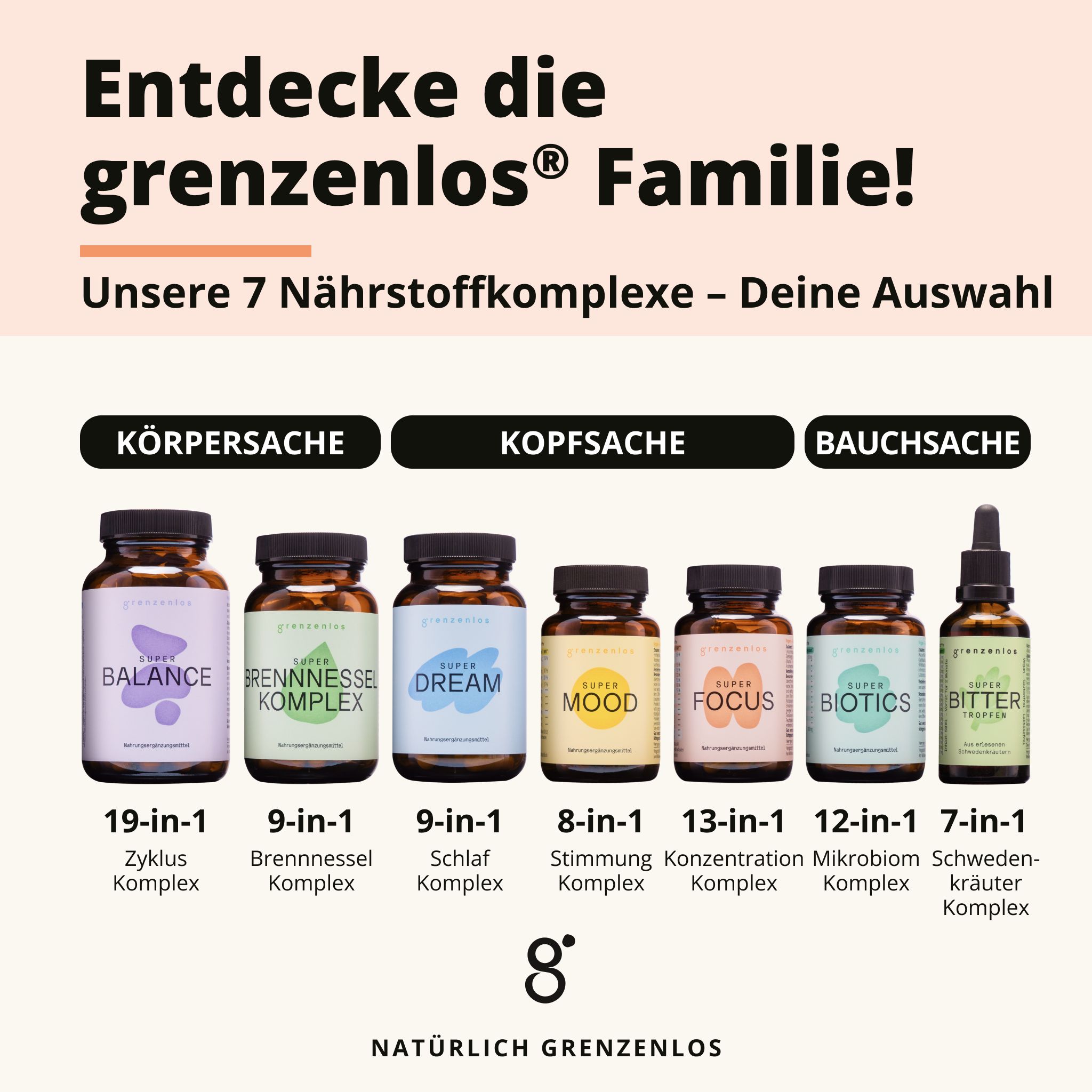 grenzenlos SUPER FOCUS 13-in-1 Konzentration Komplex