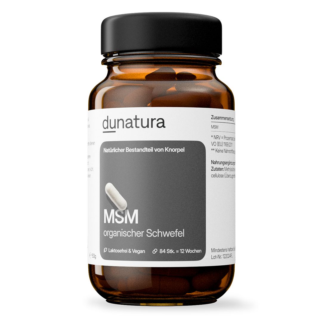 dunatura MSM 500mg - 84 Kapseln - Gelenke