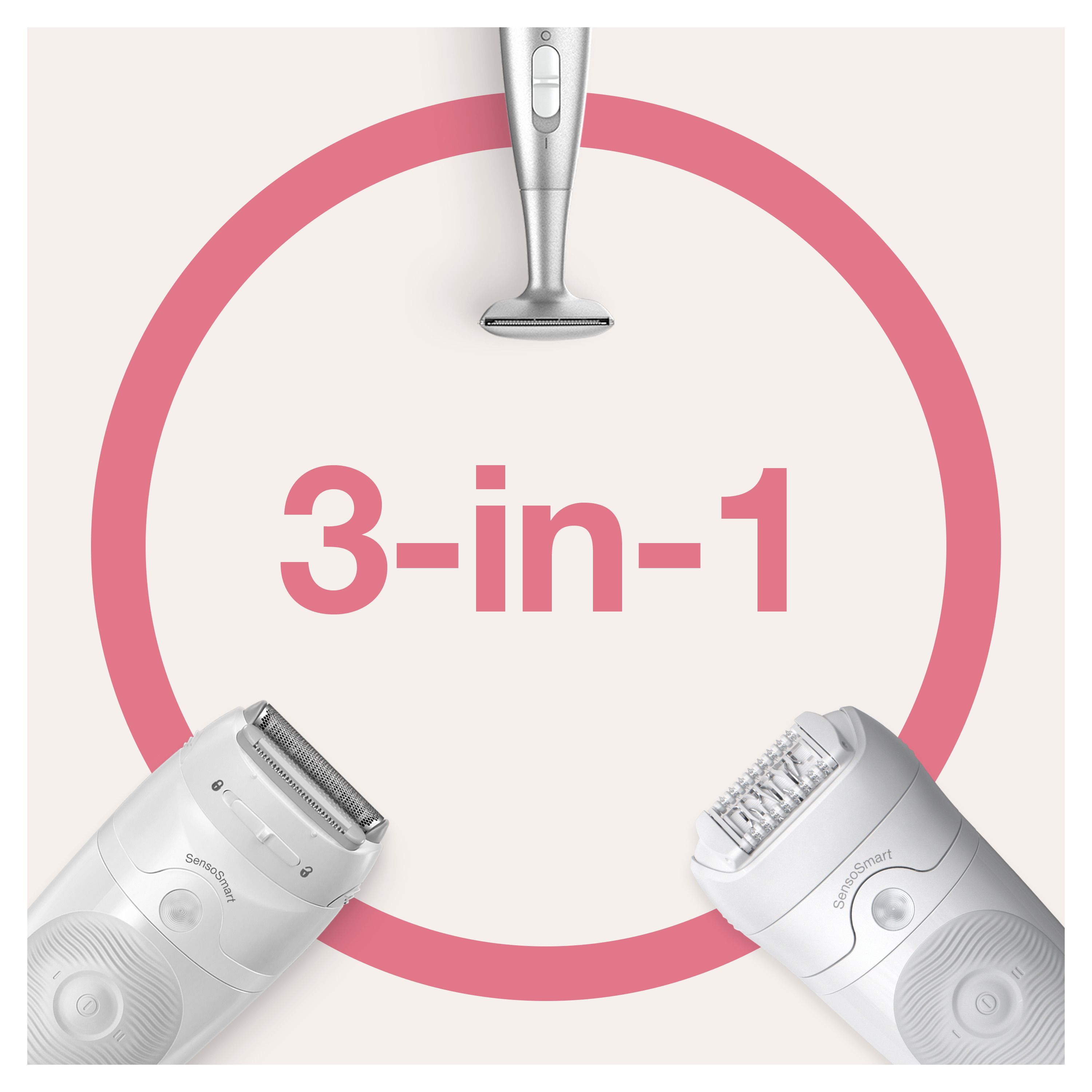 Braun - Epilierer "Silk-épil 5-805" in Silber