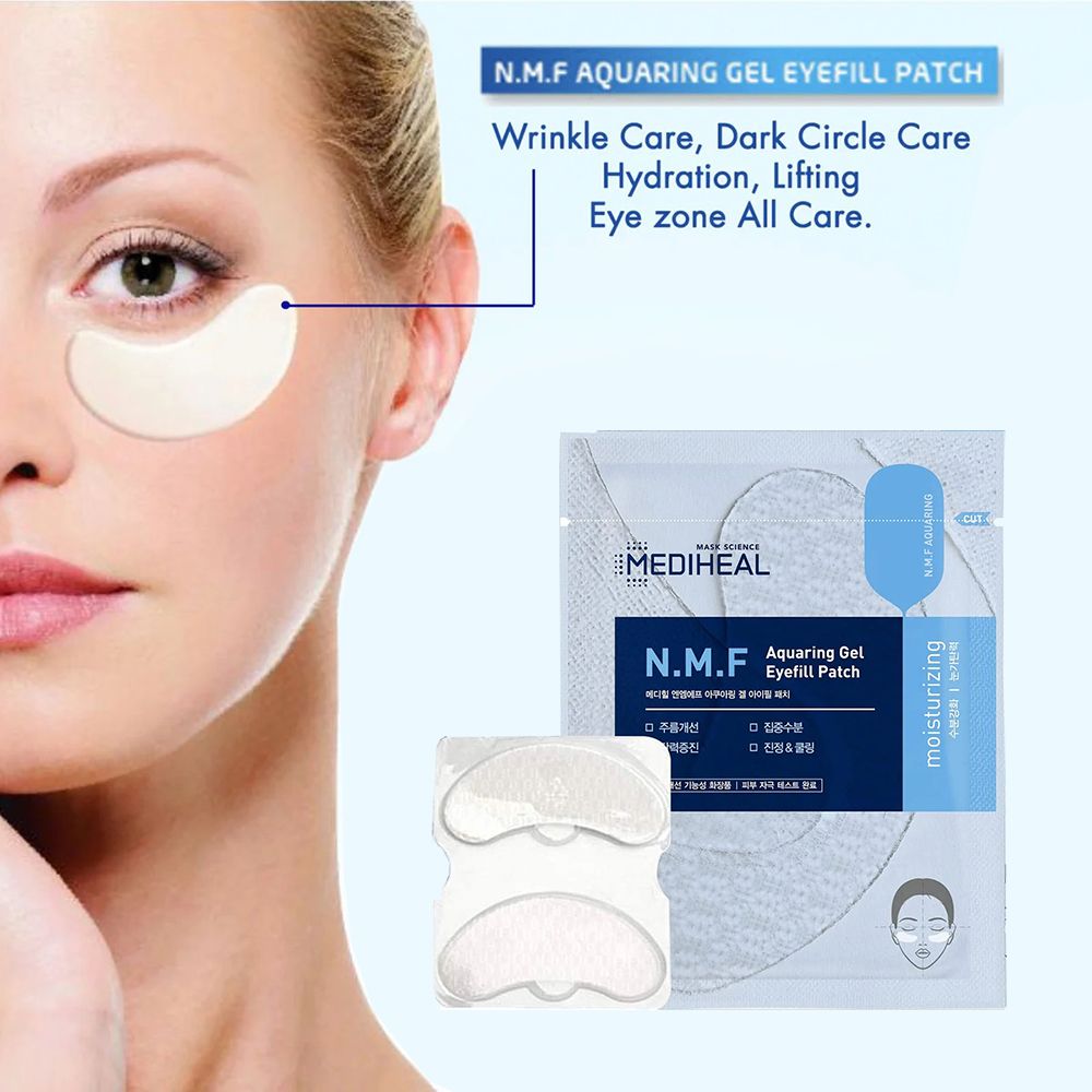 MEDIHEAL N.M.F Aquaring Gel Eyefill anti-wrinkle Eye Patches 10 stk