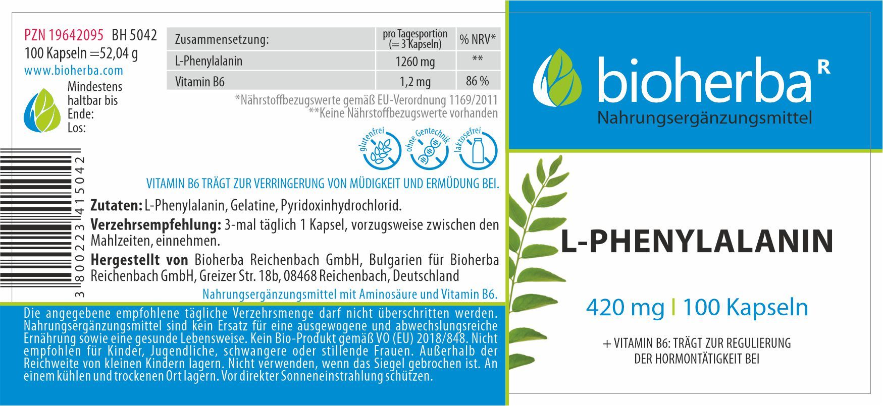 Bioherba L-Phenylalanin Kapseln