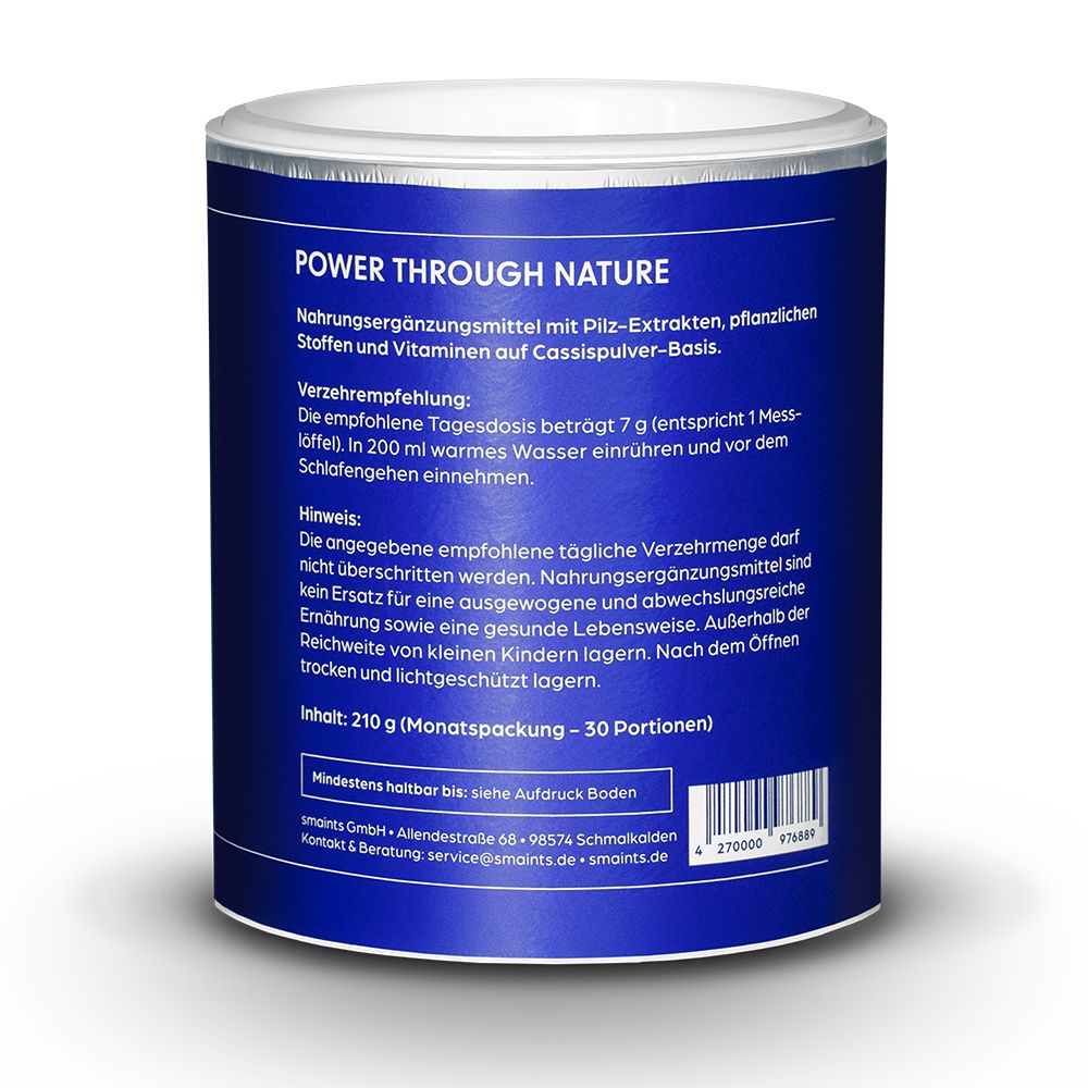 smaints Mushroom Tea mit Reishi und Hericium - 210 g, 30 Portionen