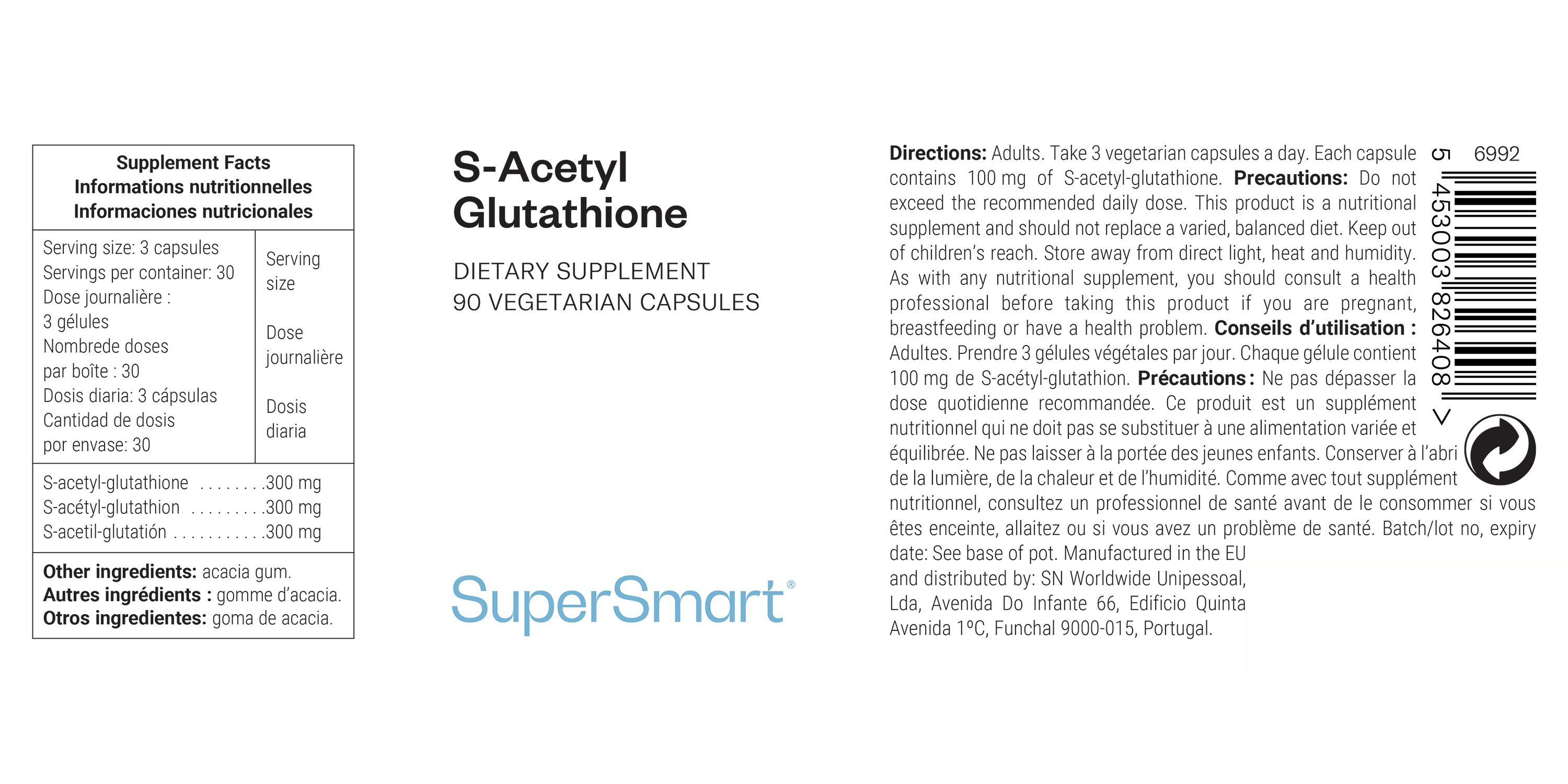 SuperSmart - S-Acetyl Glutathione 90 St