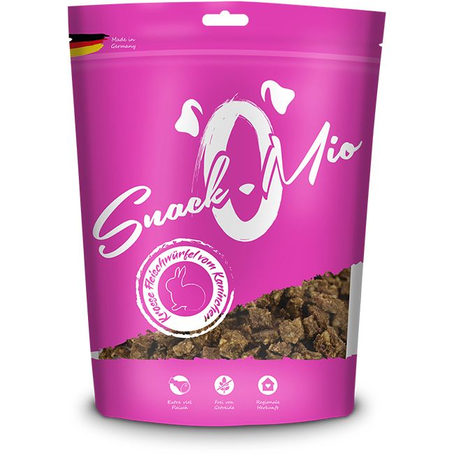 SnackOMio - Krosse Fleischwürfel vom Kaninchen