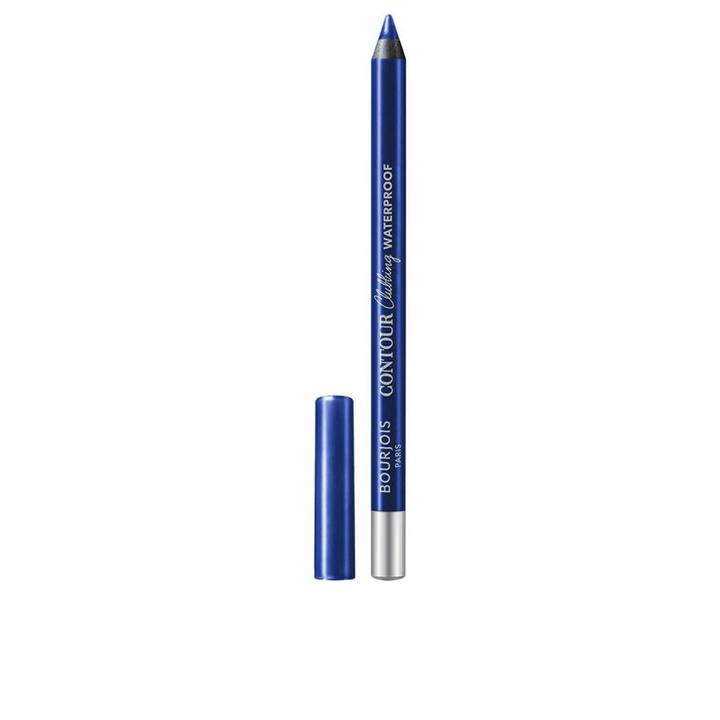 Blauer Eyeliner-Stift mit geöffneter Kappe. Produktname und Marke sind sichtbar.