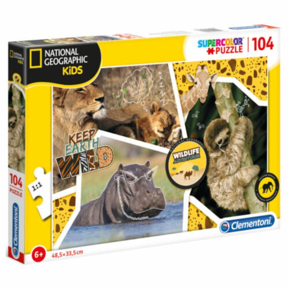 Clementoni 104Pcs Puzzle National Geographic Wildl