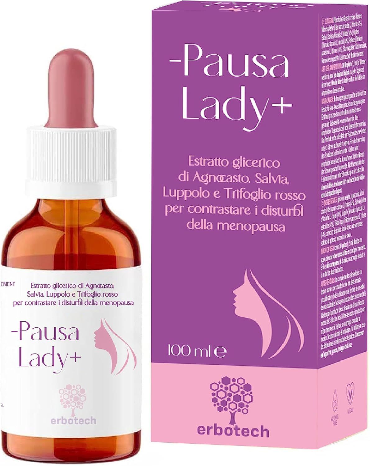 ERBOTECH Tintura Madre Tintura madre analcolica: -Pausa Lady+