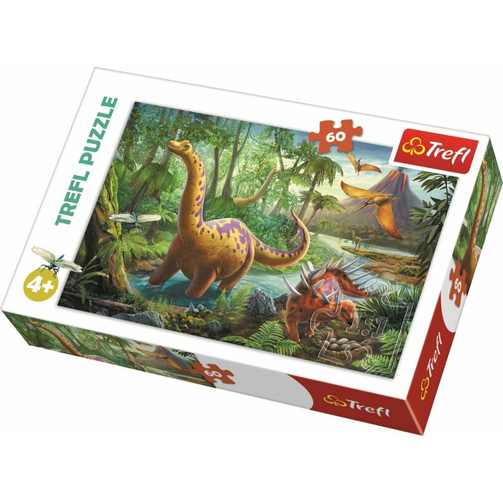 trefl Puzzle Dinosaurier in Bewegung 60 Teile