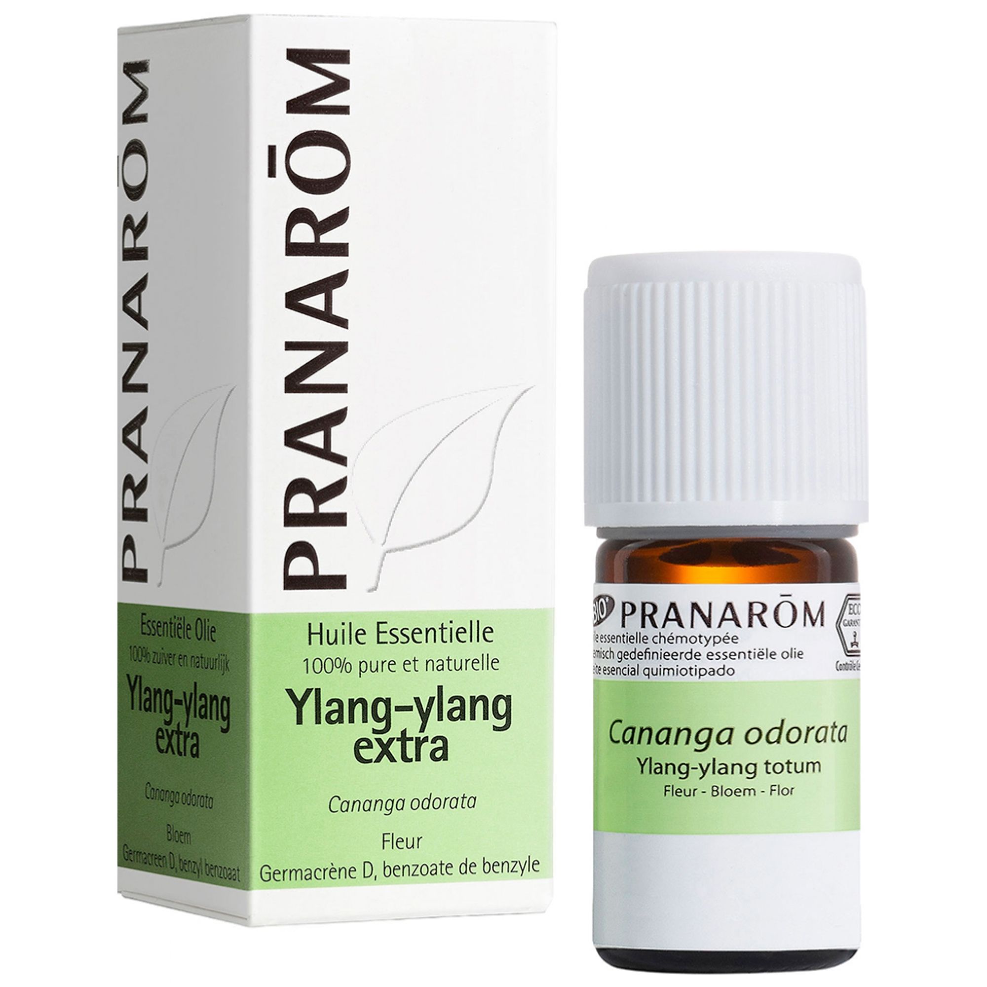 Pranarôm Ätherisches Öl Ylang-Ylang Extra (Cananga odorata) 3x3x8,1 cm