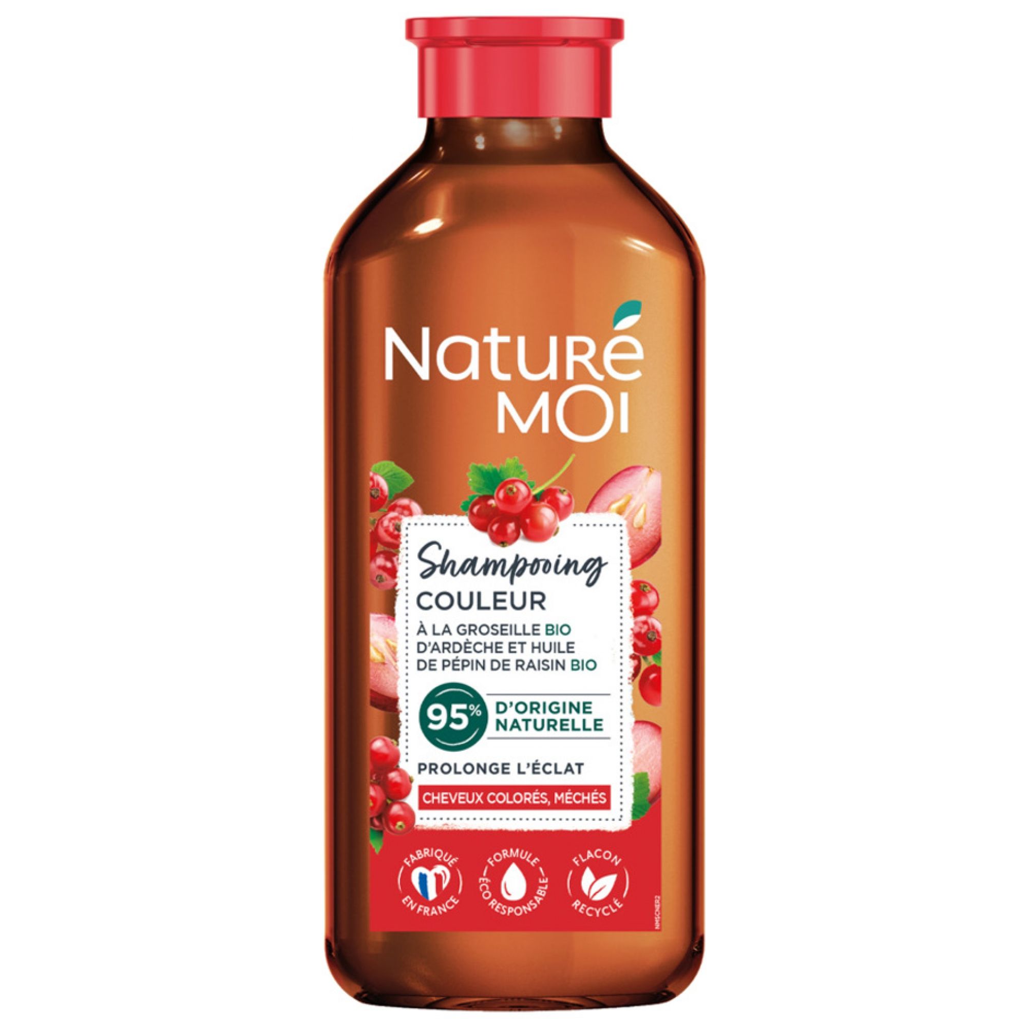 Naturé Moi Shampoo Farbe Johannisbeere & Traubenkernöl 4,3x7,4x21,5 cm