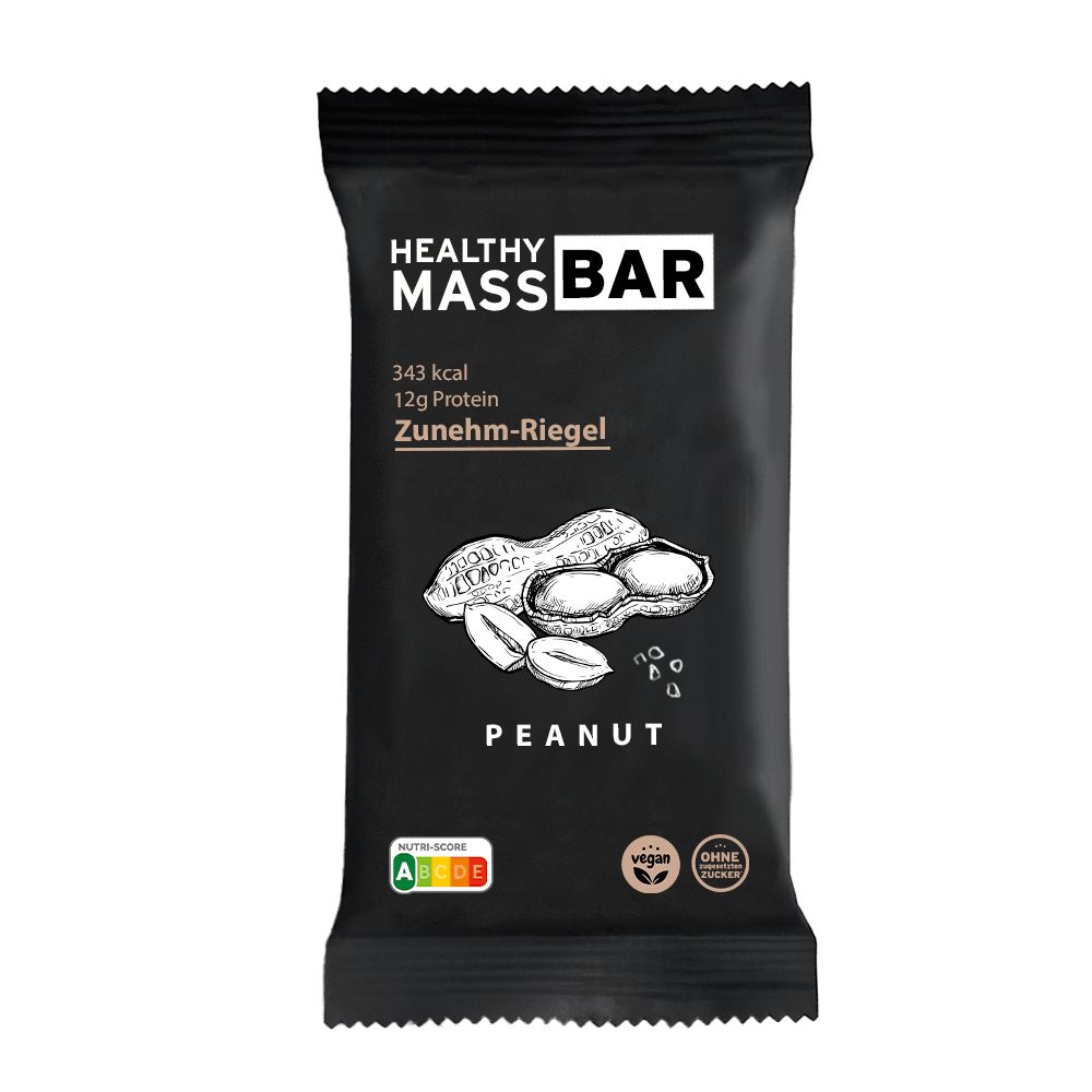 HealthyMASS-BAR | Zunehm-Riegel | Peanut