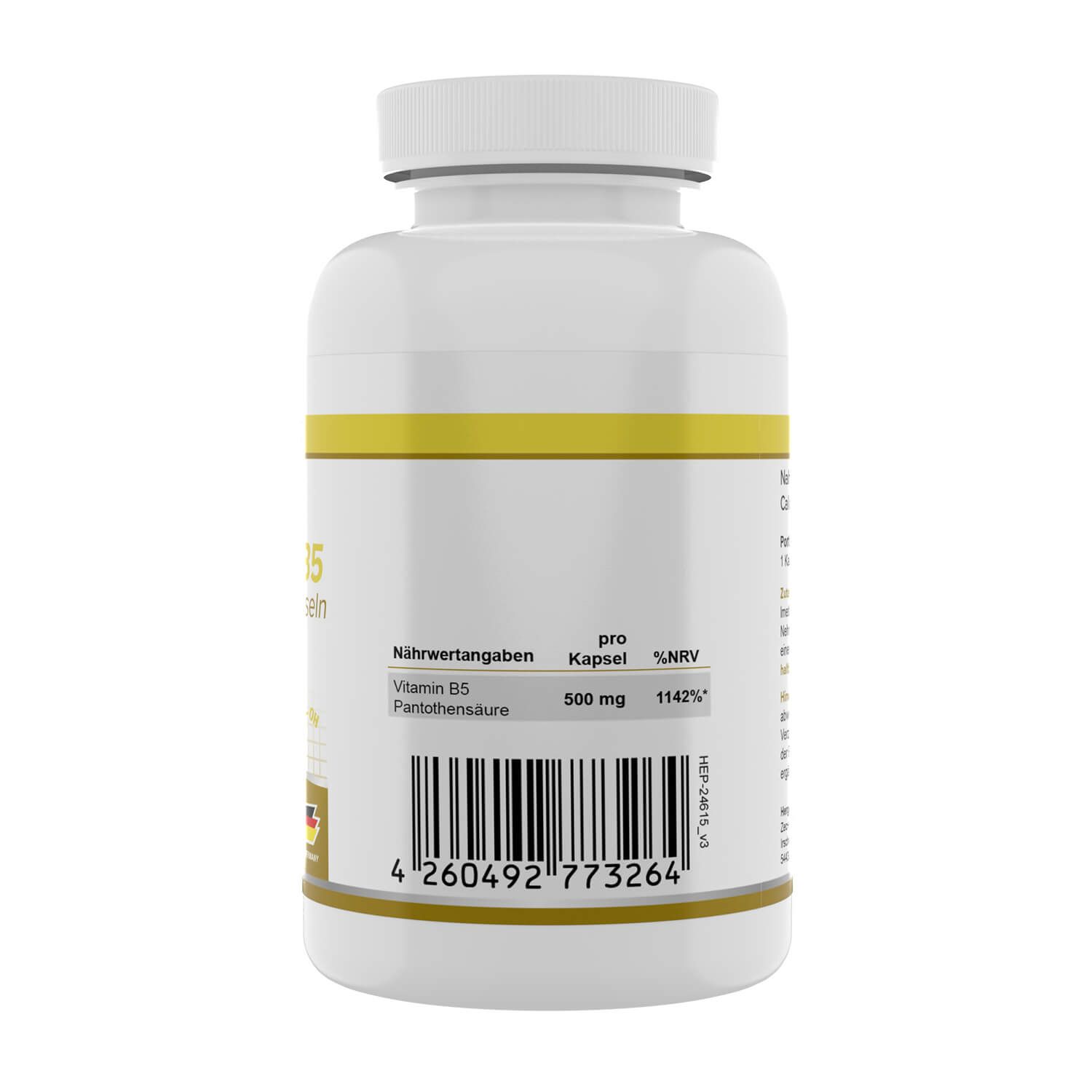 Health+ Vitamin B5 120 St Kapseln