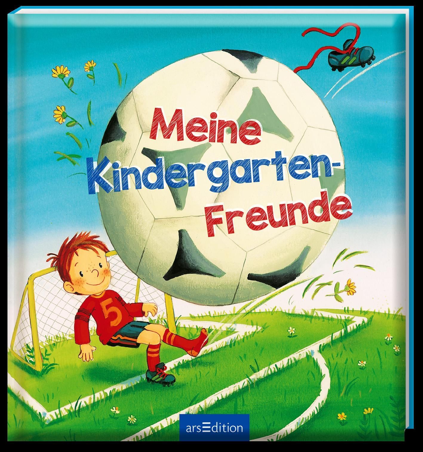 Meine Kindergarten-Freunde (Fußball) Eintragbuch 20 x 21,5 cm