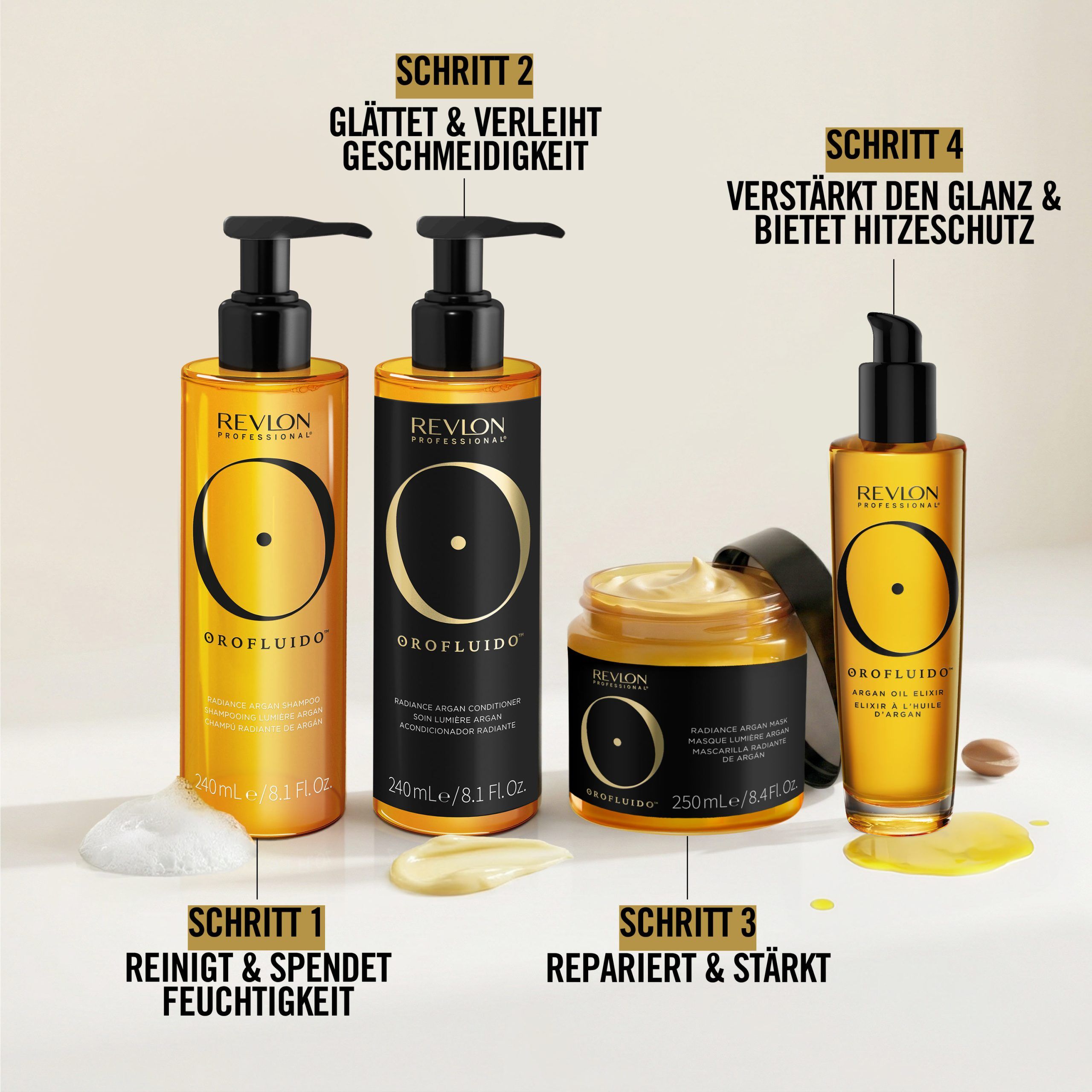 Revlon Orofluido Elixir + Shampoo Set