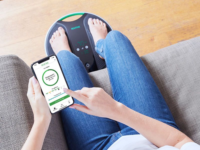 Revitive Medic Coach Durchblutungs-Stimulator mit App - personalisierte Therapie bei Beinschmerzen