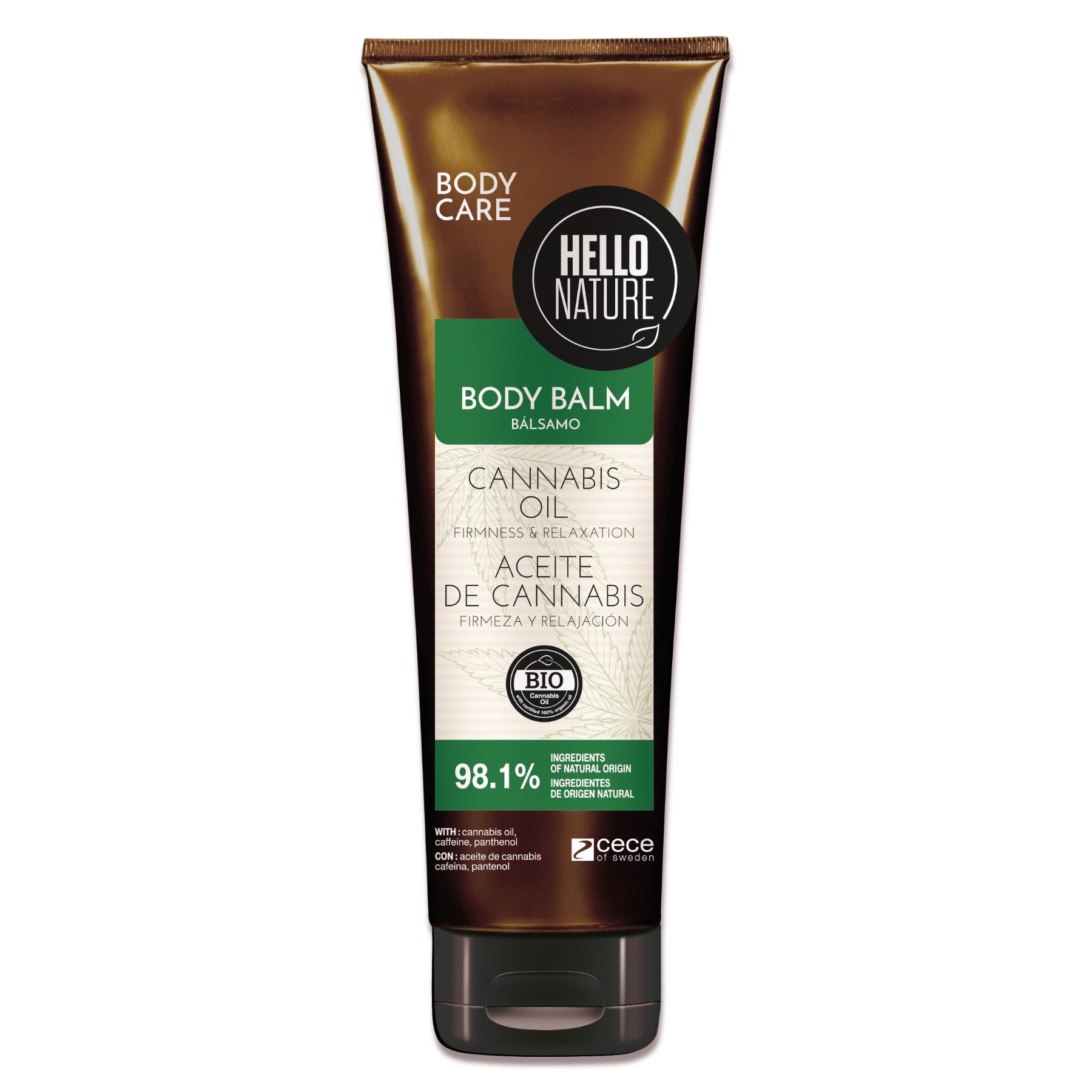 Hello Nature Körperbalsam Body Balm für Hautpflege Hanf Cannabis