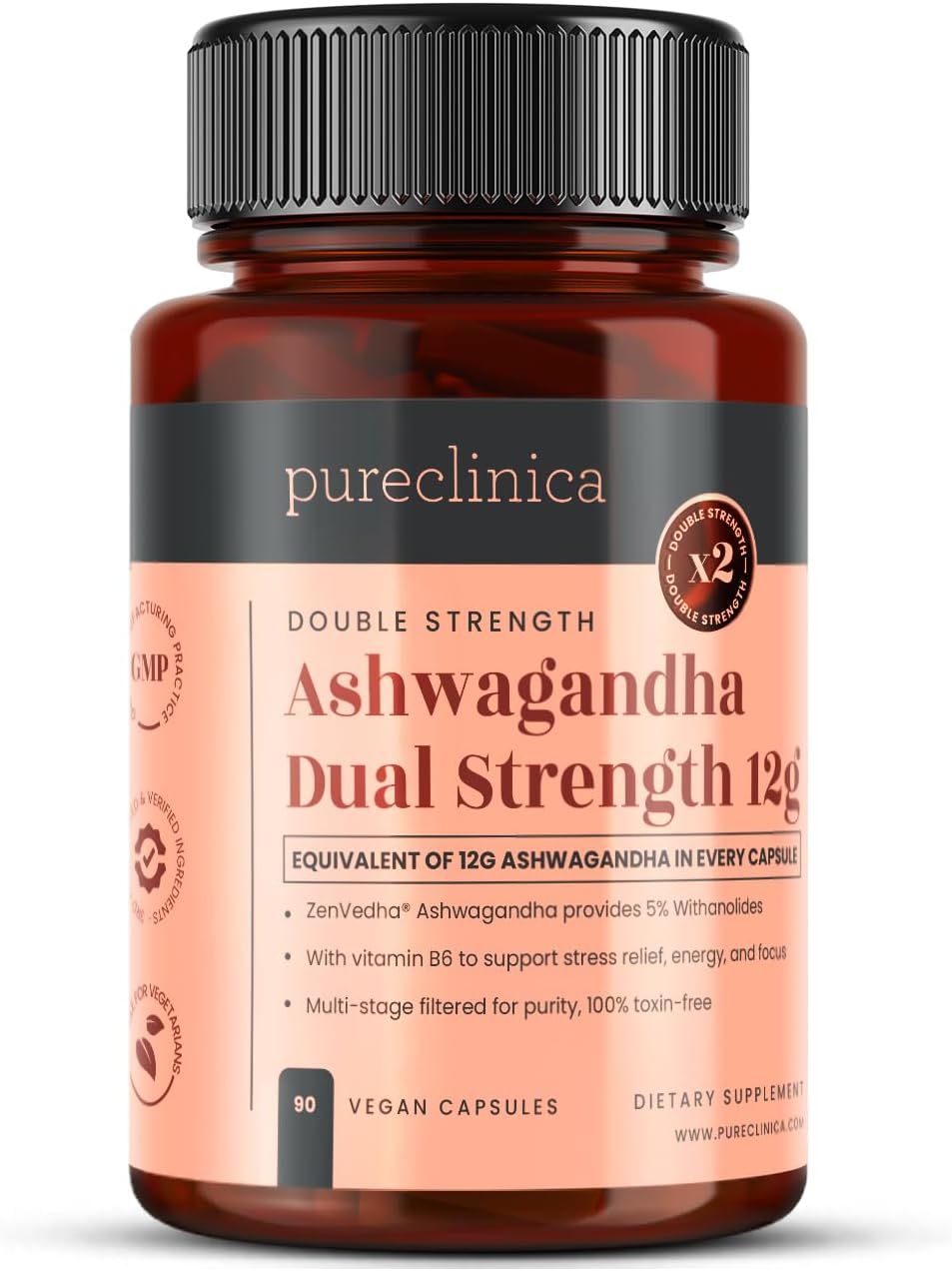 pureclinica Ashwagandha Kapseln 90 St