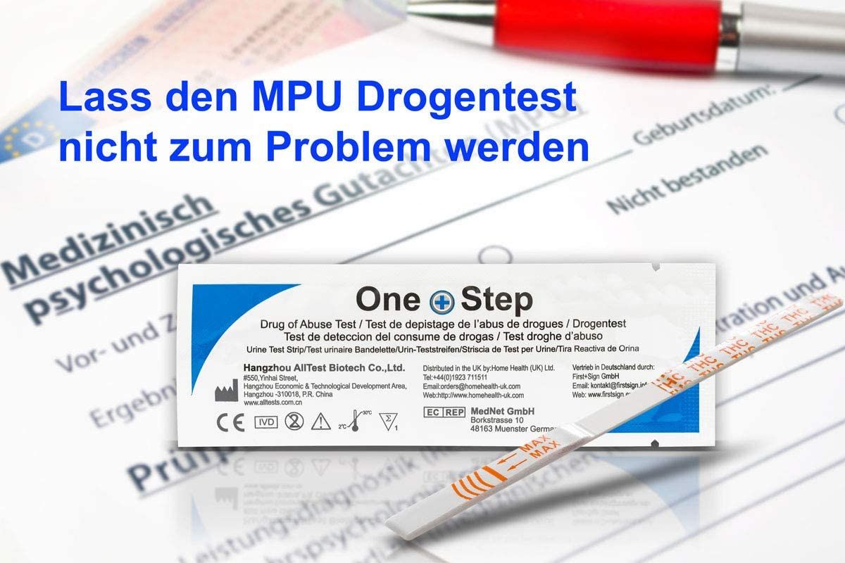 One+Step THC Drogentest-Schnelltest - Selbsttest mit hoher Sensitivität Cut-off: 20 ng/ml