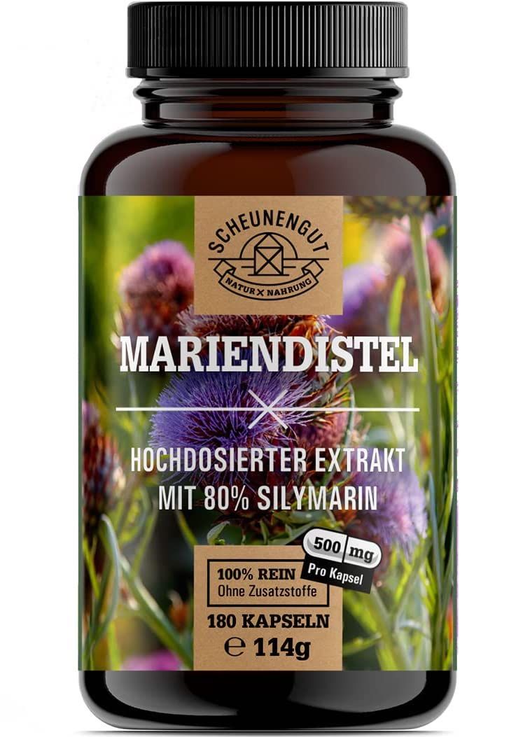 Mariendistelextrakt 500 Mg Kapseln | 400 Mg Silymarin (80%) Pro Kapsel
