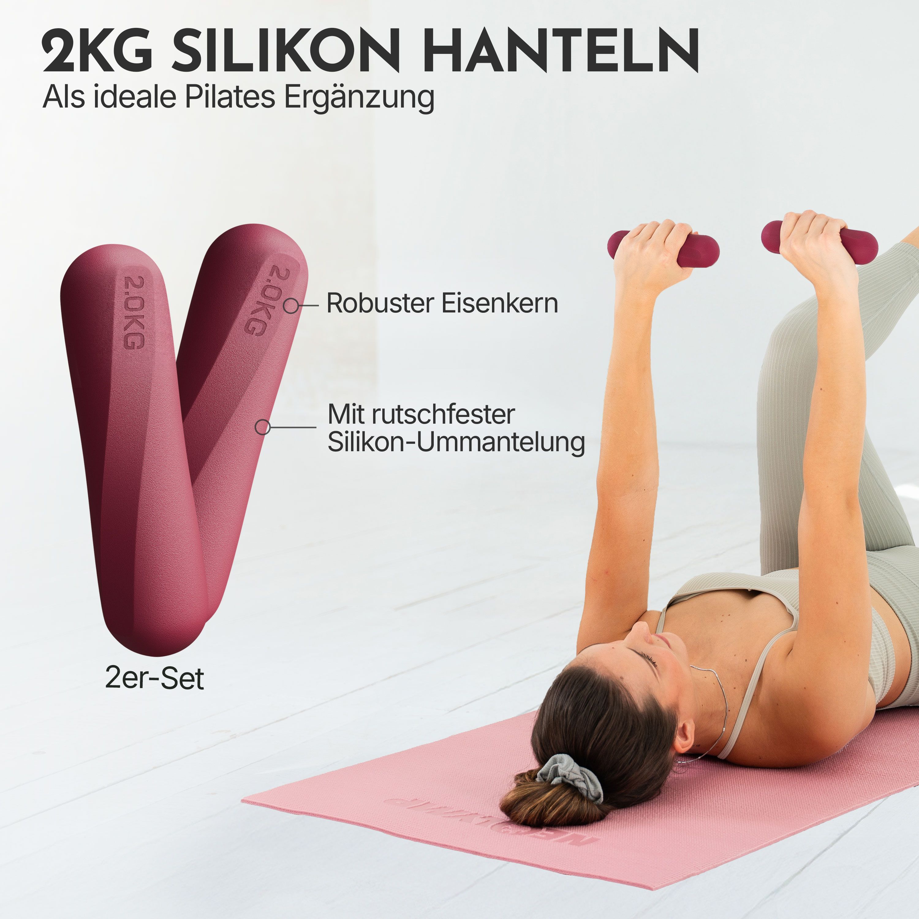 NEOLYMP Pilates Hanteln 2 kg