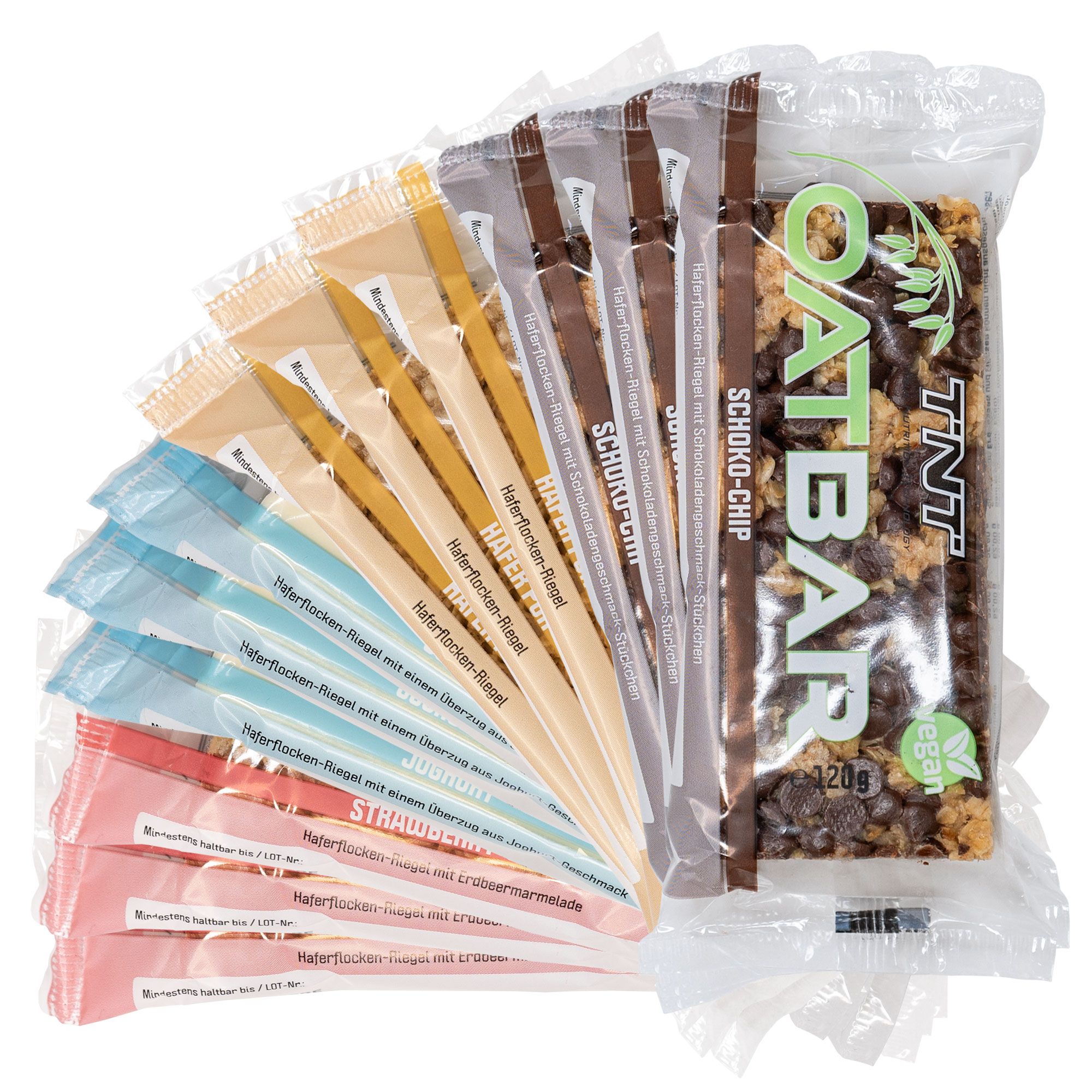TNT Oatbar - Mix-Box - Energiereicher Hafer-Riegel mit über 50% Haferflocken (MHD 31.5.24)