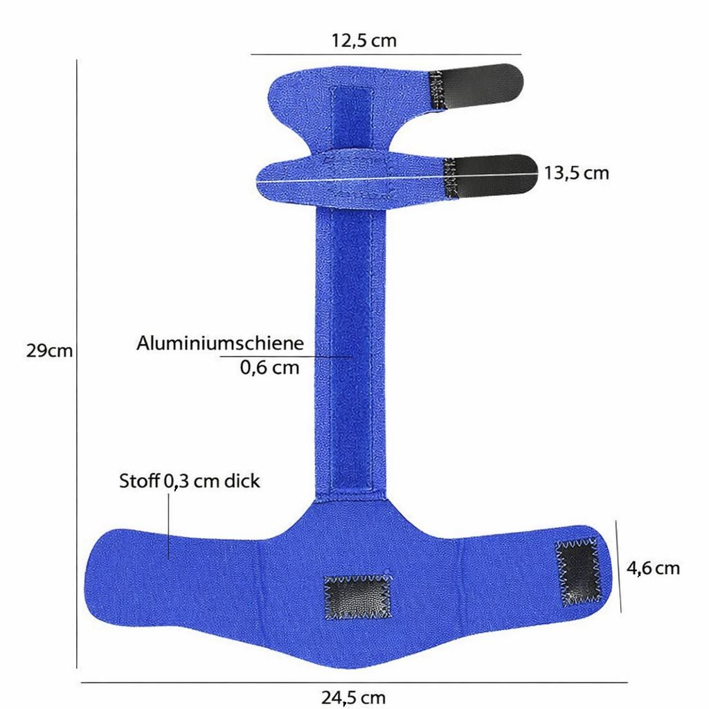 Fingerschiene mit Aluminiumstütze, verstellbare Fingerbandage für Zeige, Mittel & Ringfinger