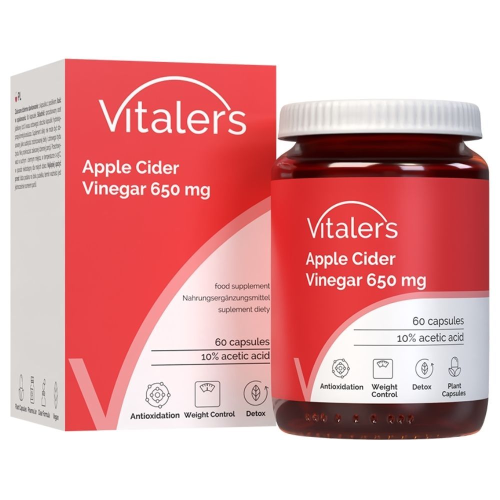 Vitaler’s Apfelessig 650 mg 60 St Kapseln