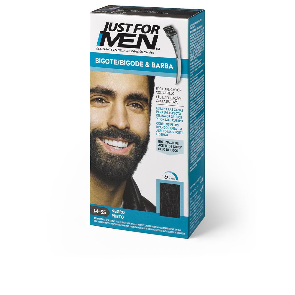 COLOURING Gel Schnurrbart, Bart und Koteletten schwarz 15 ml