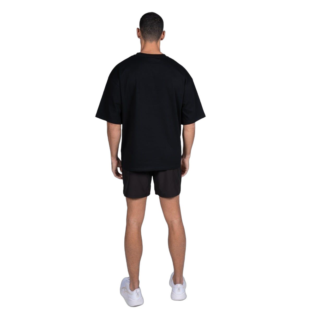 GymBeam T-Shirt Herren Thrive oversized mit Boxy-Schnitt in Schwarz
