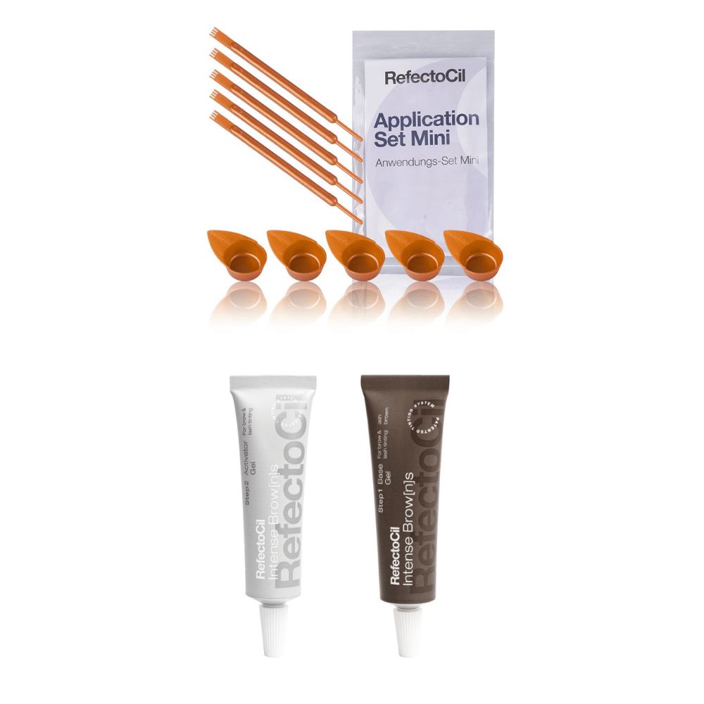 RefectoCil Base Gel Aschbraun & Intense Brow[n]s Activator Mini-Anwendungs Set 15 ml Creme