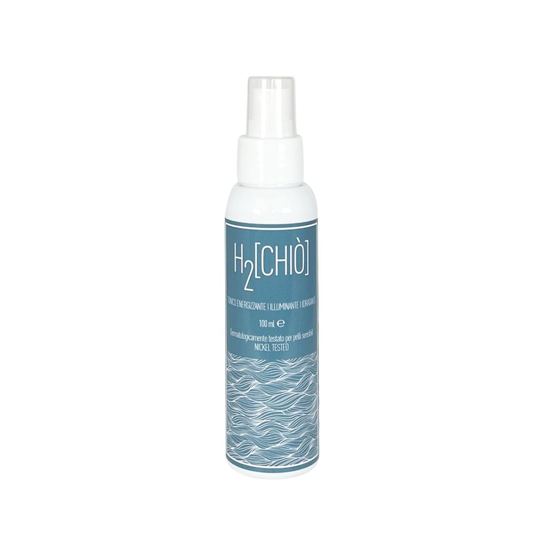 Chiò Skincare, H2Chiò Tonico Viso Idratante, Antiossidante, Illuminante, con Bava di Lumaca, Vit. C