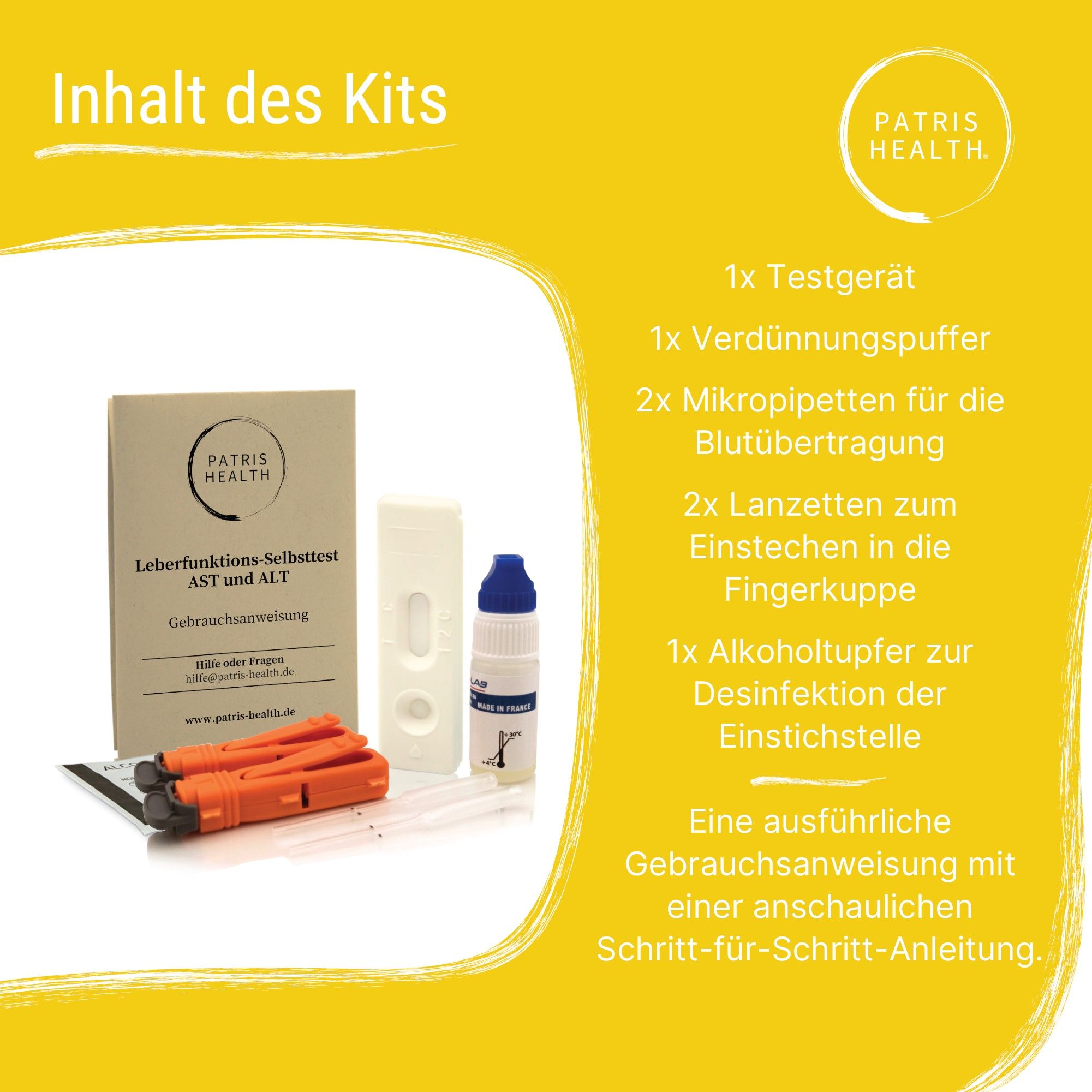 Patris Health® Leberfunktions-Selbsttest