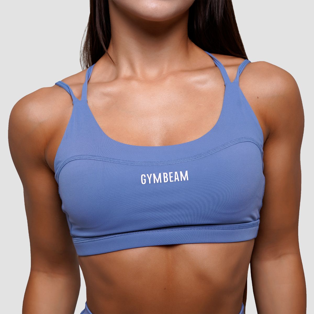 GymBeam Sport-BH Damen FIT mit gekreuzten Trägern in Steel Blue
